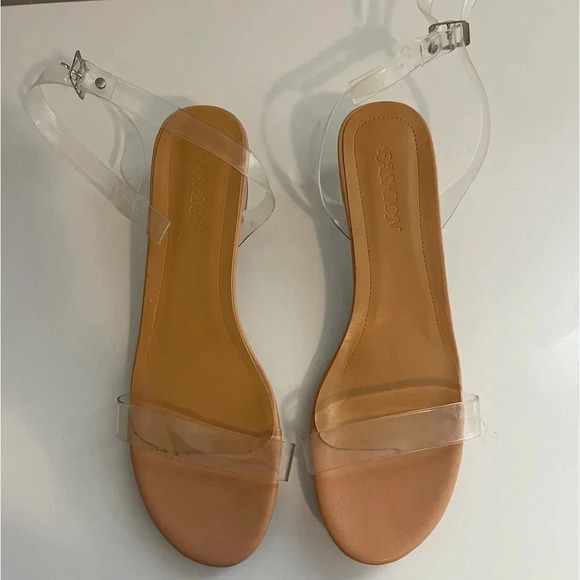 Shien clear 2” sandals size 41 (see measurements) - Picture 1 of 8